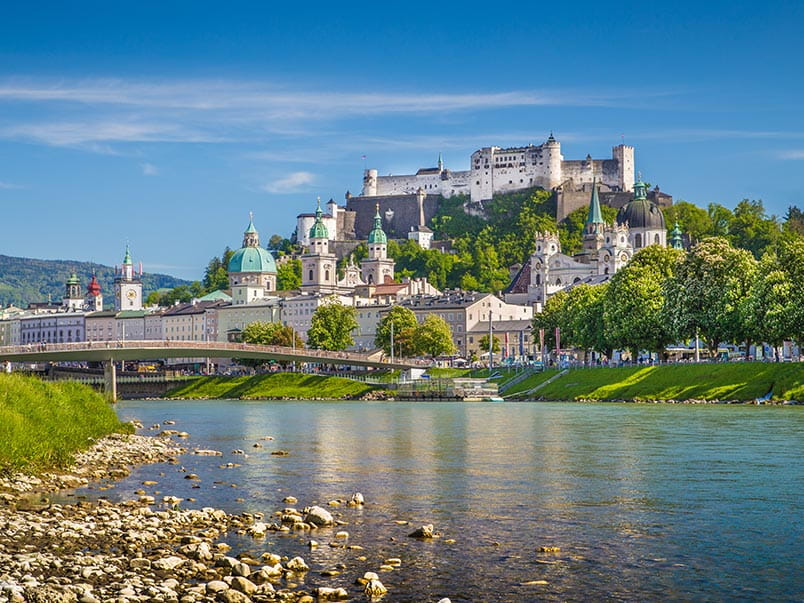 A view towards Salzburg, Austria